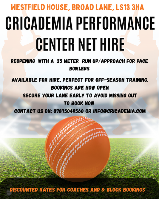 Cricademia Performance Center Net Hire – Opening September 2025