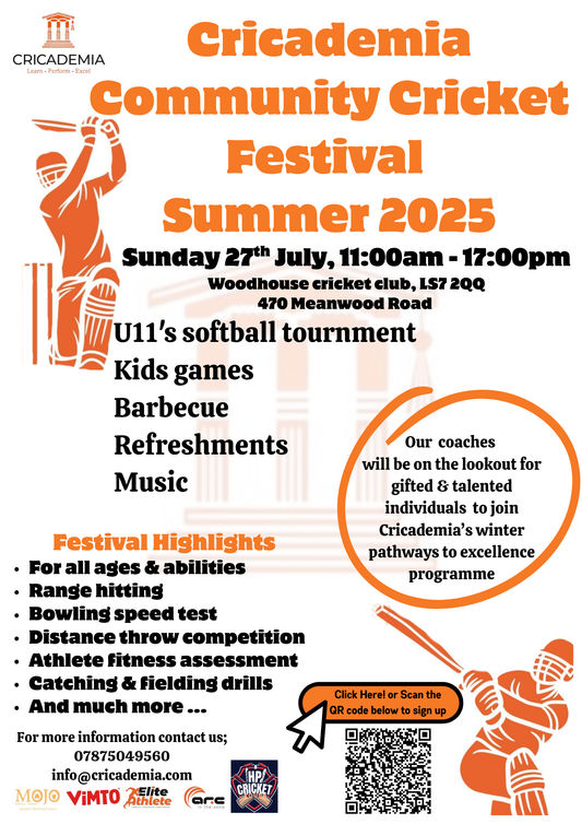 Cricademia Community Day - Feel free to drop by or sign your team up now